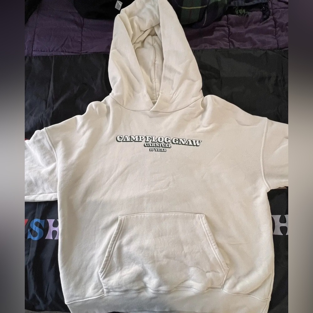 Camp Flog Gnaw 2024 10 year anniversary Beige Sweatshirt, XL